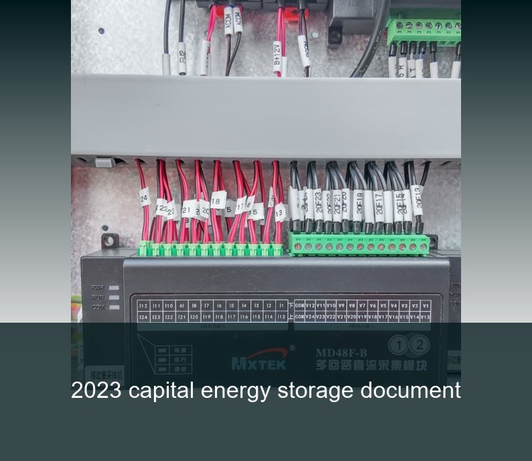 2023 capital energy storage document
