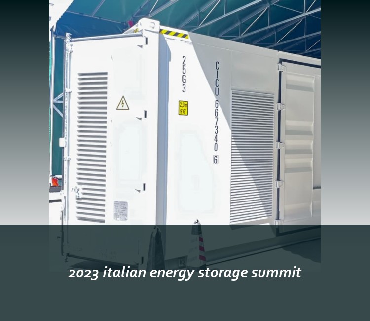 2023 italian energy storage summit