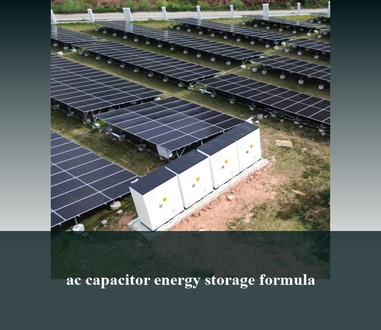 ac capacitor energy storage formula