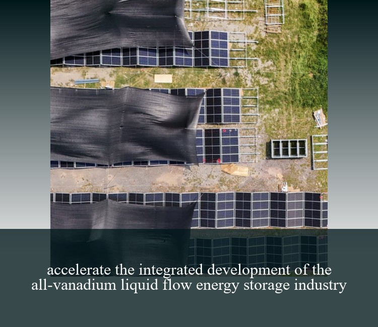accelerate the integrated development of the all-vanadium liquid flow energy storage industry