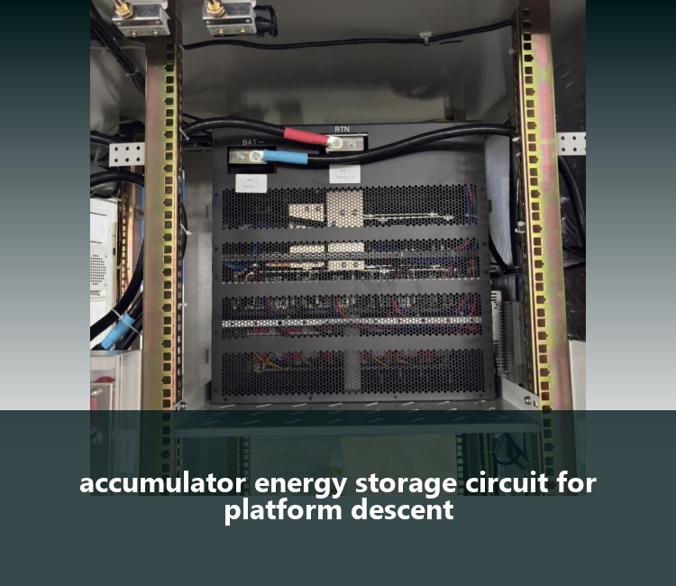 accumulator energy storage circuit for platform descent
