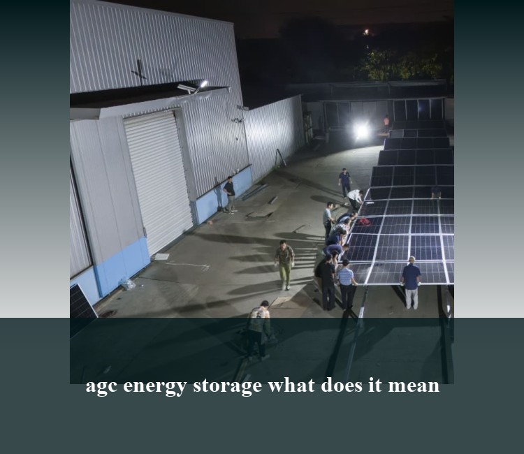 agc energy storage what does it mean