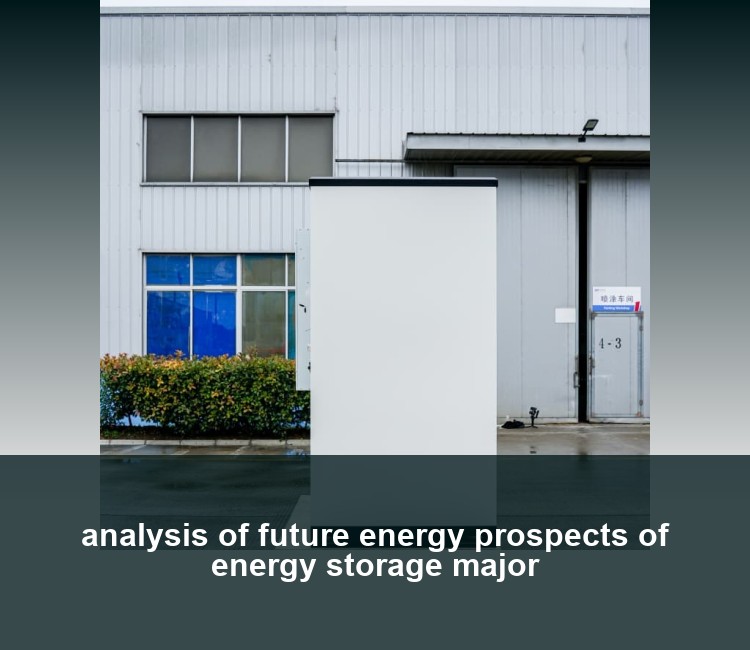 analysis of future energy prospects of energy storage major