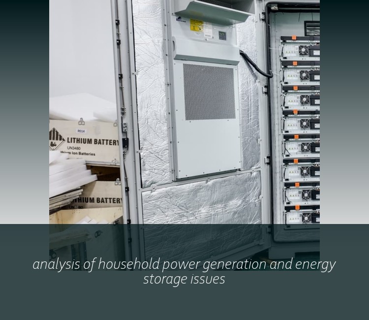 analysis of household power generation and energy storage issues