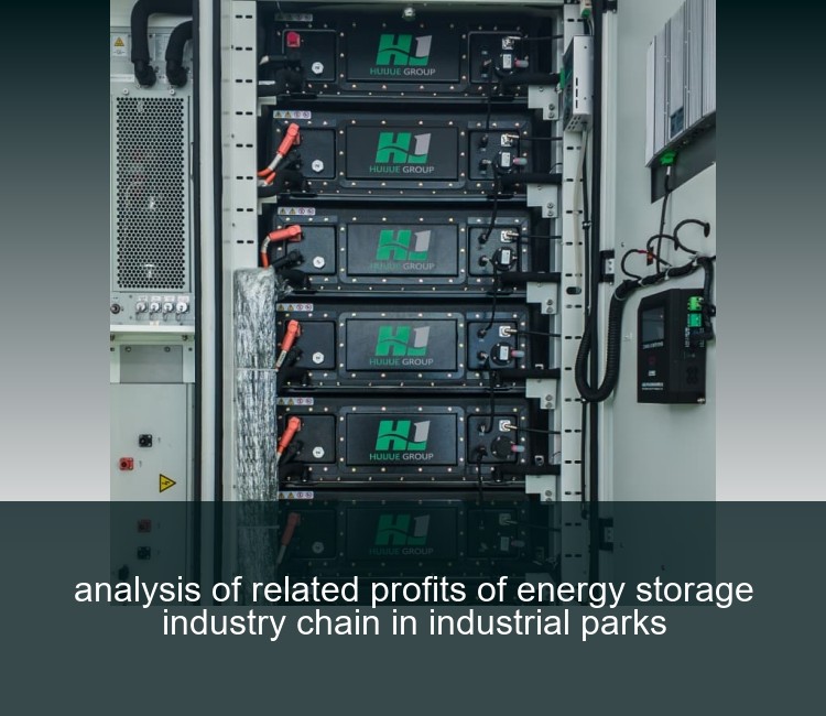 analysis of related profits of energy storage industry chain in industrial parks