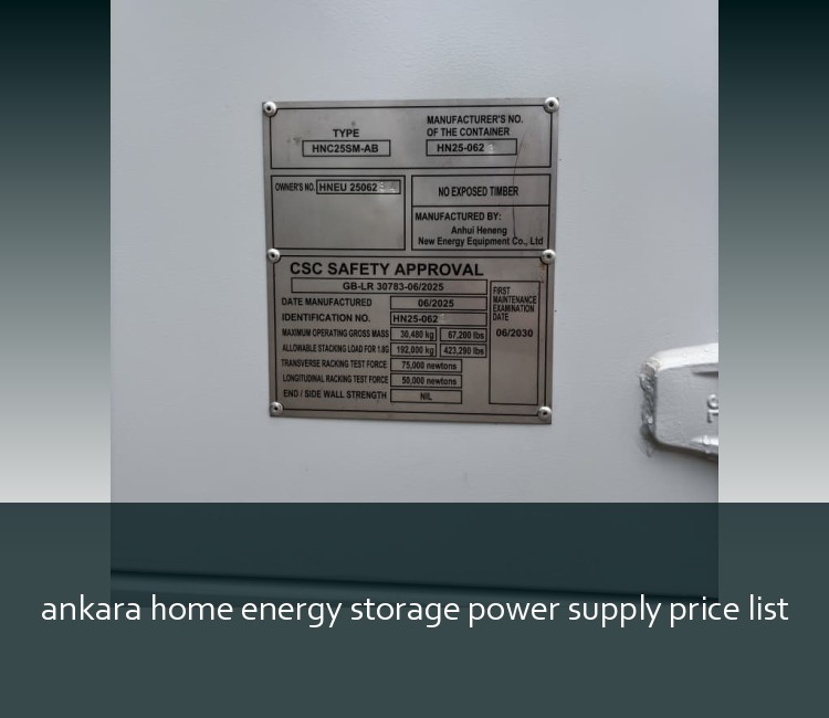 ankara home energy storage power supply price list