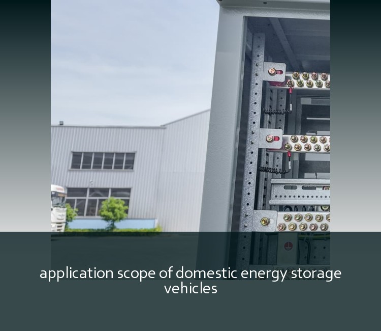 application scope of domestic energy storage vehicles