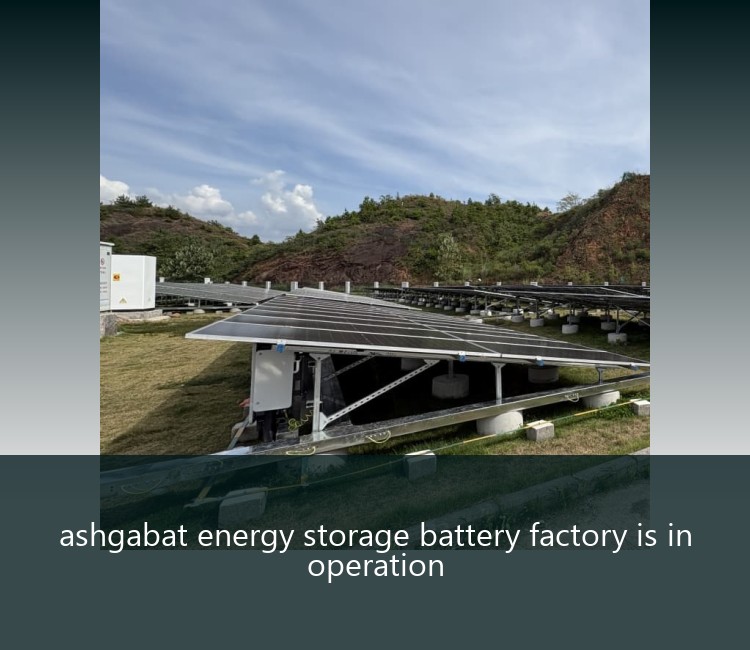 ashgabat energy storage battery factory is in operation