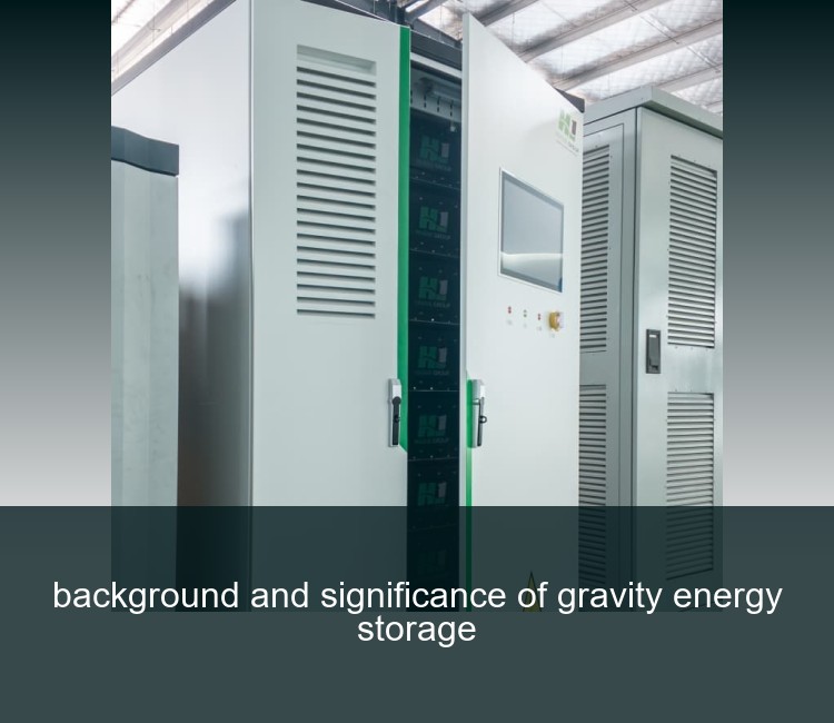 background and significance of gravity energy storage