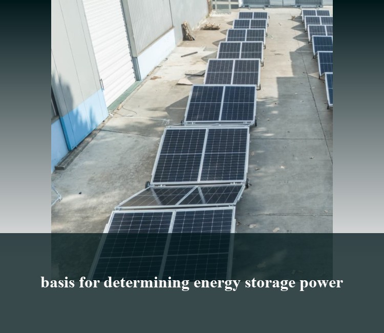 basis for determining energy storage power