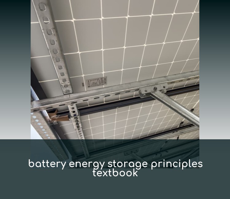 battery energy storage principles textbook