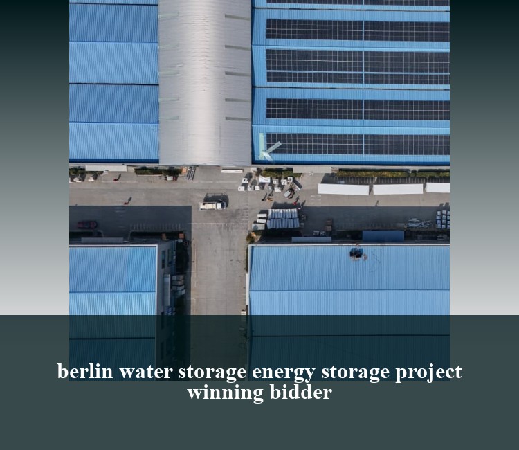 berlin water storage energy storage project winning bidder