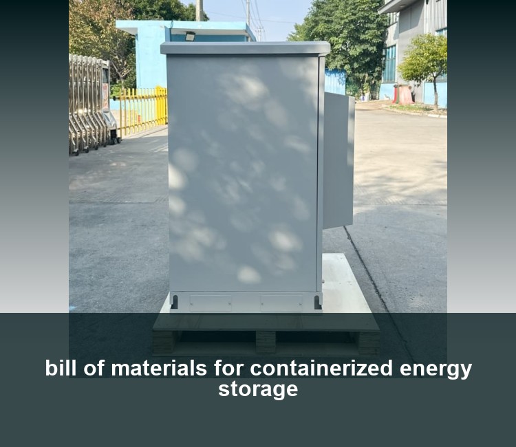 bill of materials for containerized energy storage