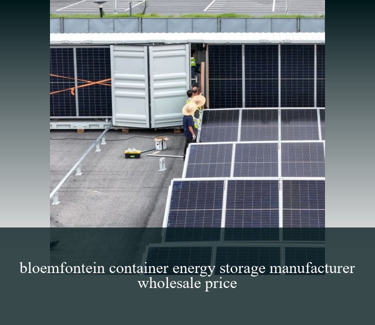 bloemfontein container energy storage manufacturer wholesale price