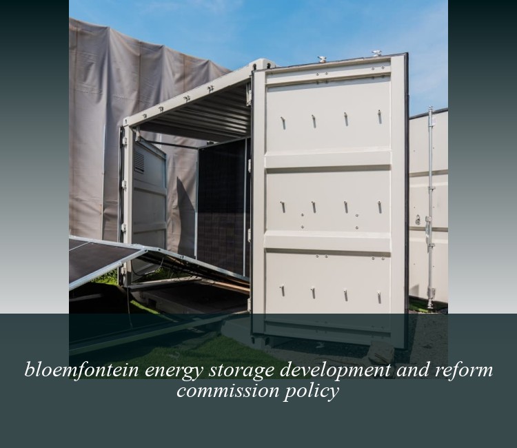 bloemfontein energy storage development and reform commission policy