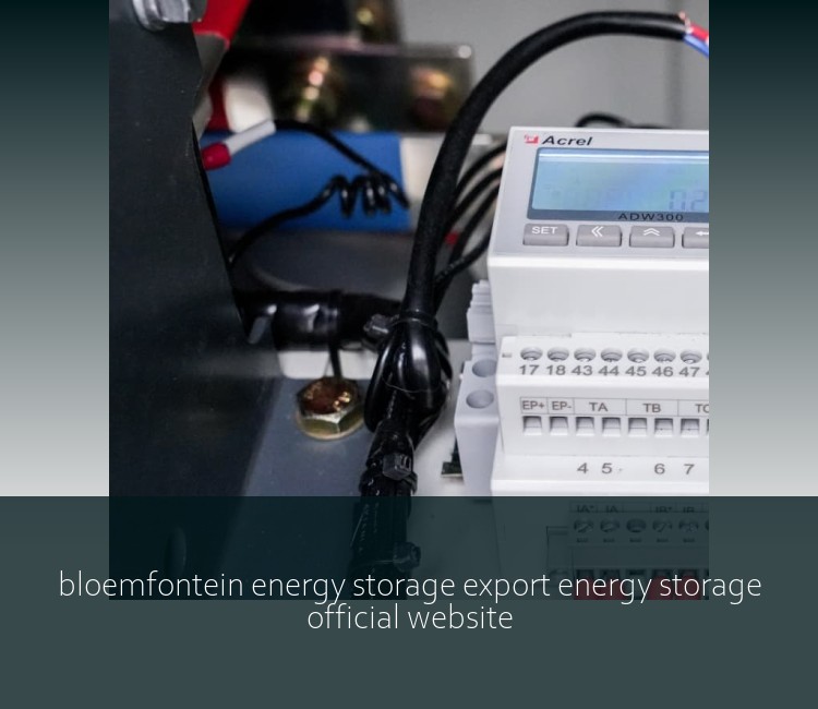 bloemfontein energy storage export energy storage official website