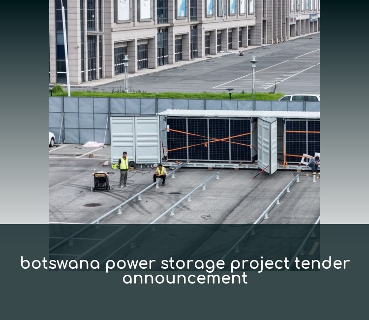 botswana power storage project tender announcement