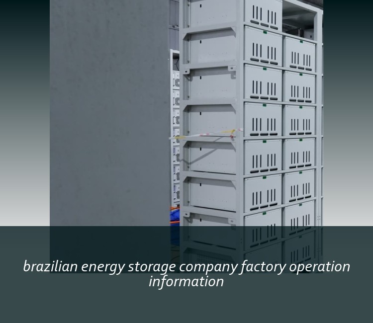 brazilian energy storage company factory operation information