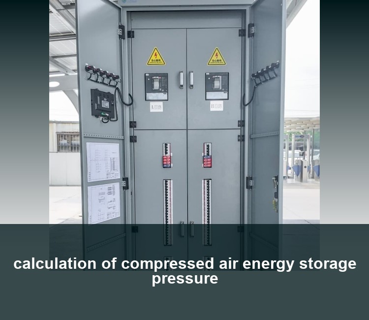 calculation of compressed air energy storage pressure