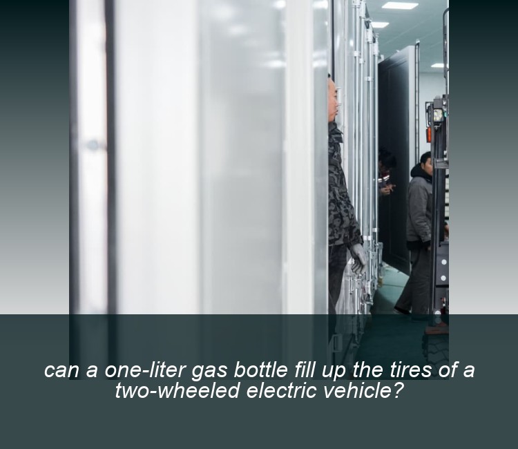 can a one-liter gas bottle fill up the tires of a two-wheeled electric vehicle?