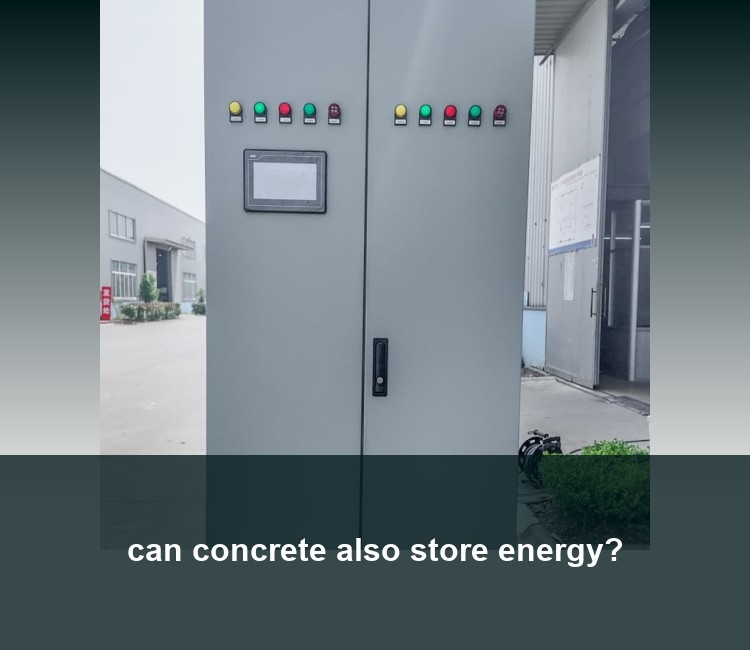 can concrete also store energy?