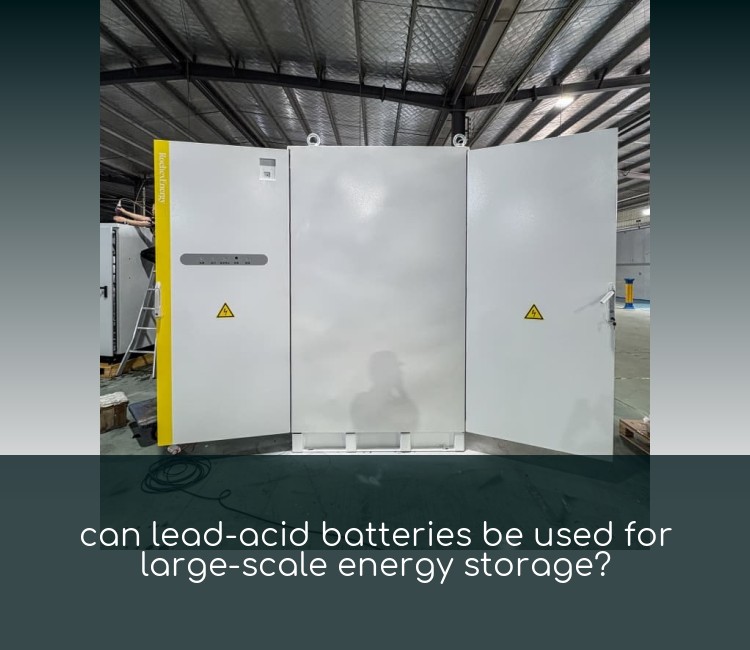 can lead-acid batteries be used for large-scale energy storage?
