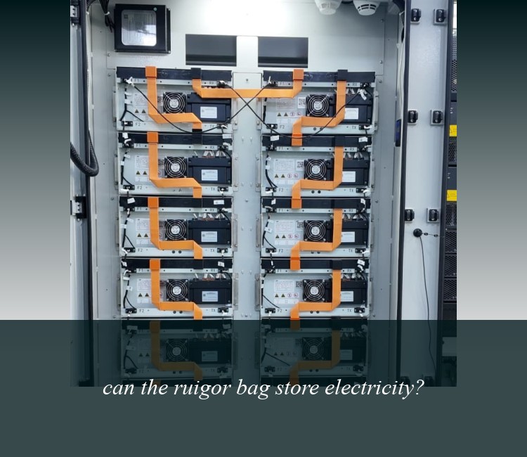 can the ruigor bag store electricity?
