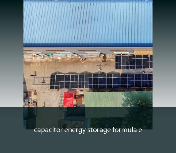 capacitor energy storage formula e