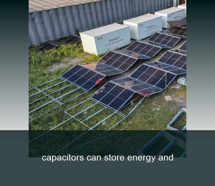 capacitors can store energy and
