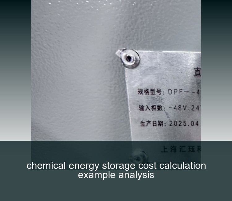 chemical energy storage cost calculation example analysis