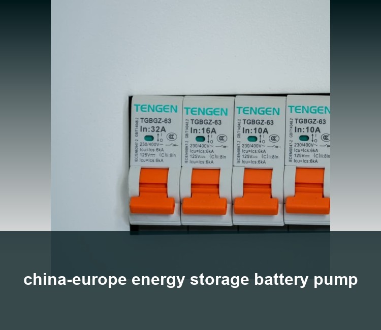 china-europe energy storage battery pump