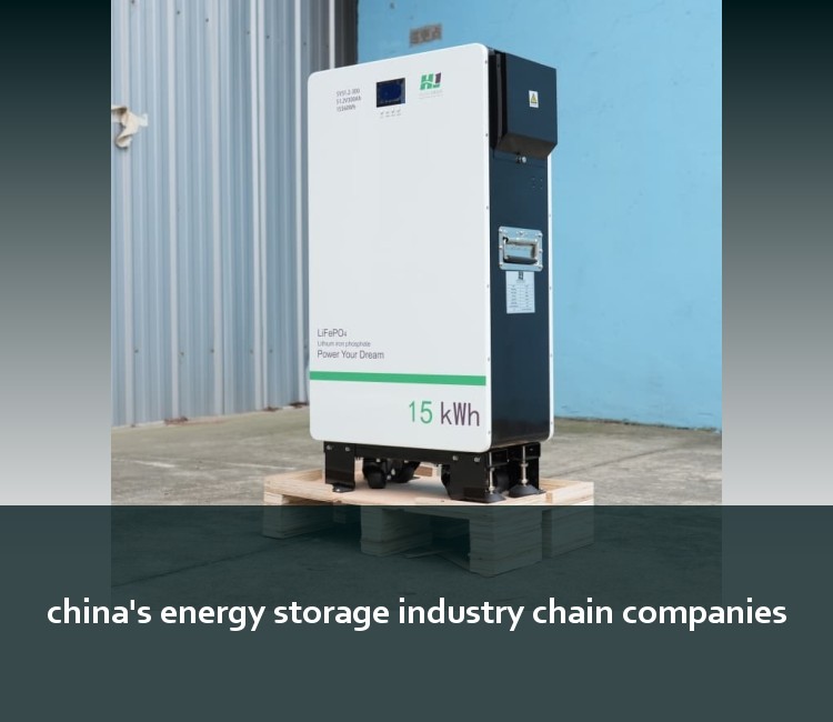 china's energy storage industry chain companies