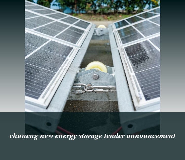 chuneng new energy storage tender announcement