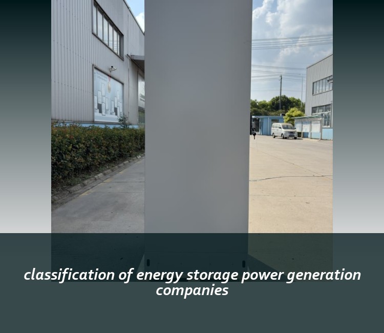classification of energy storage power generation companies