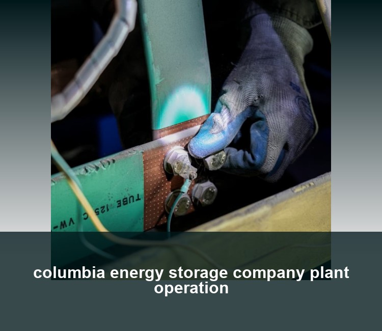 columbia energy storage company plant operation