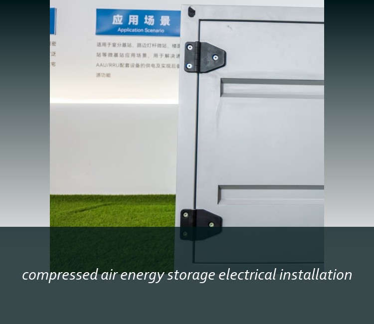 compressed air energy storage electrical installation