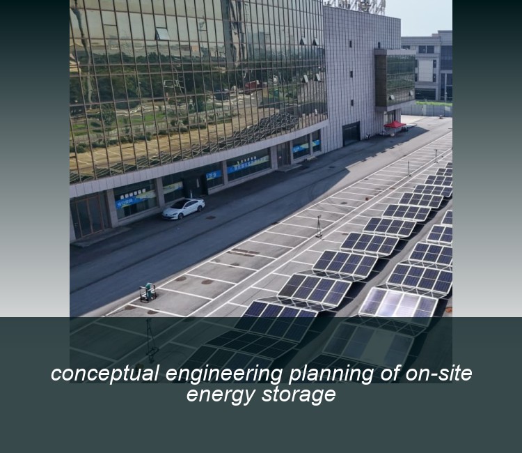 conceptual engineering planning of on-site energy storage