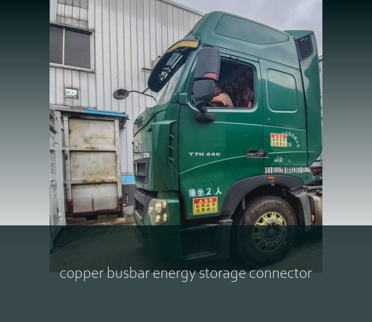 copper busbar energy storage connector