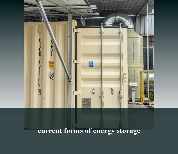 current forms of energy storage