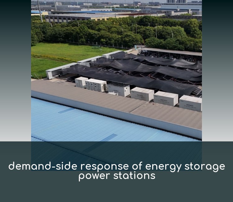 demand-side response of energy storage power stations