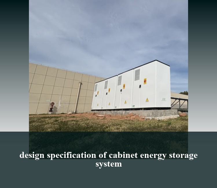design specification of cabinet energy storage system