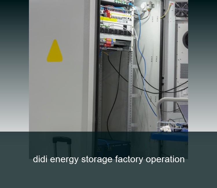 didi energy storage factory operation