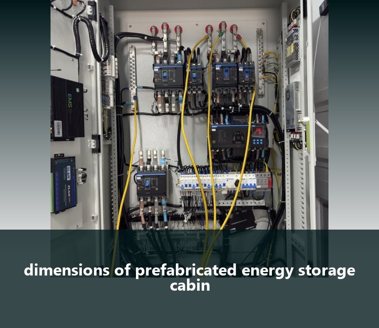 dimensions of prefabricated energy storage cabin
