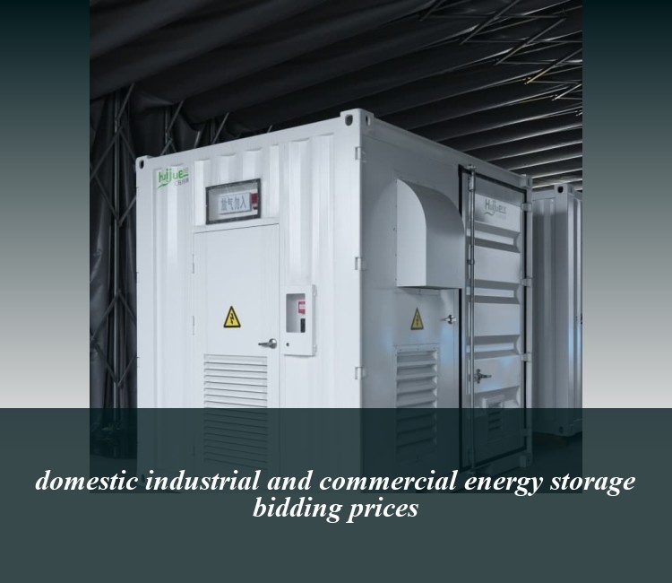 domestic industrial and commercial energy storage bidding prices