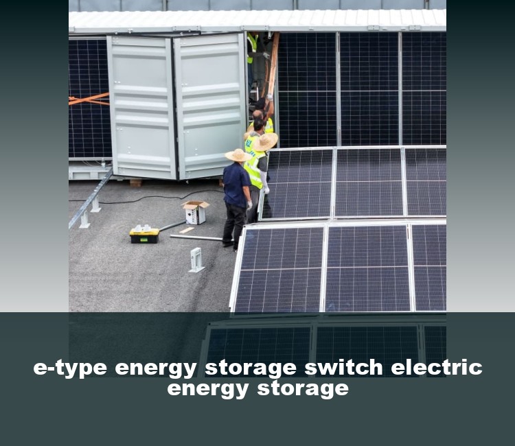 e-type energy storage switch electric energy storage