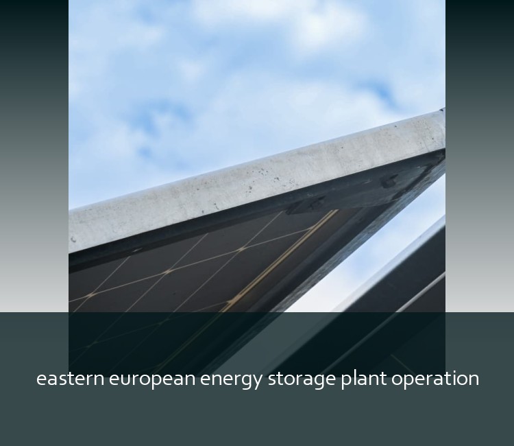 eastern european energy storage plant operation