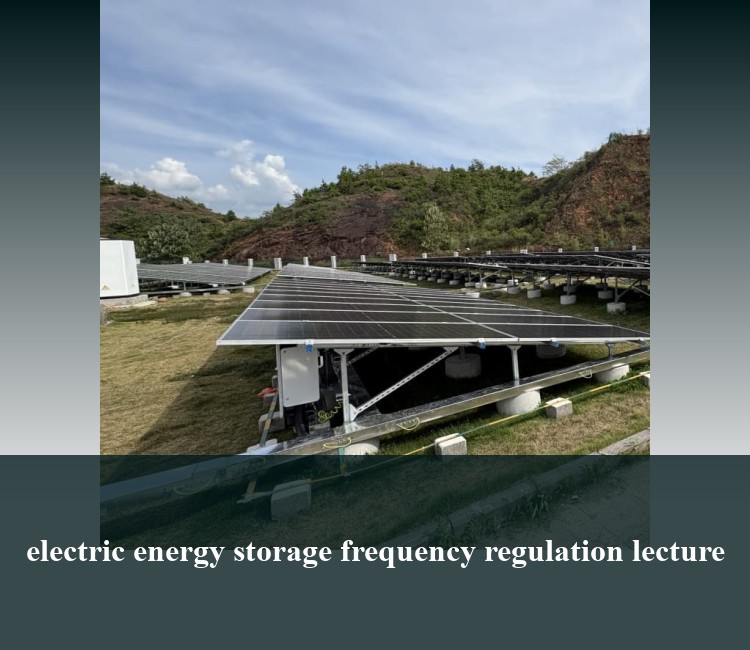 electric energy storage frequency regulation lecture