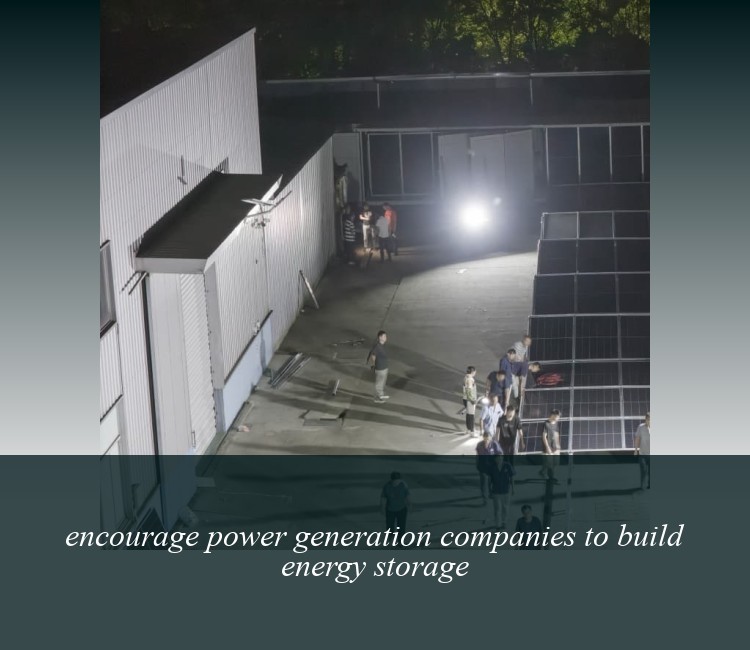 encourage power generation companies to build energy storage