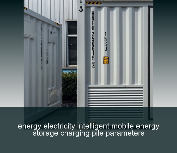 energy electricity intelligent mobile energy storage charging pile parameters