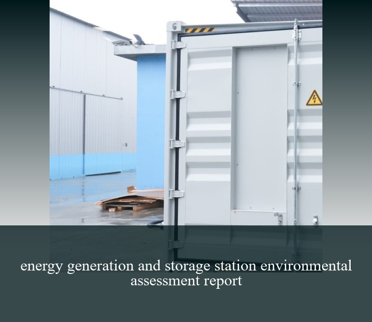 energy generation and storage station environmental assessment report